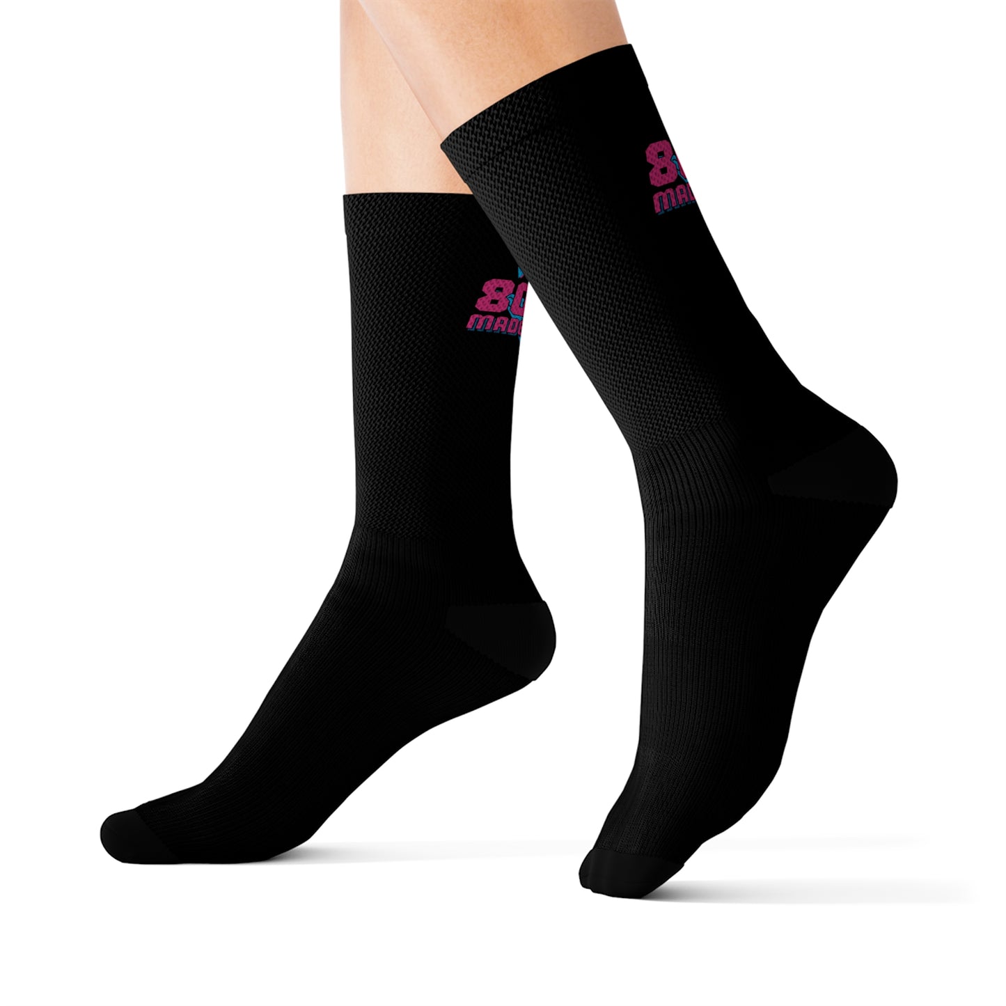 Stronger with Love and Melanin - 80's Made Me - Adult Socks
