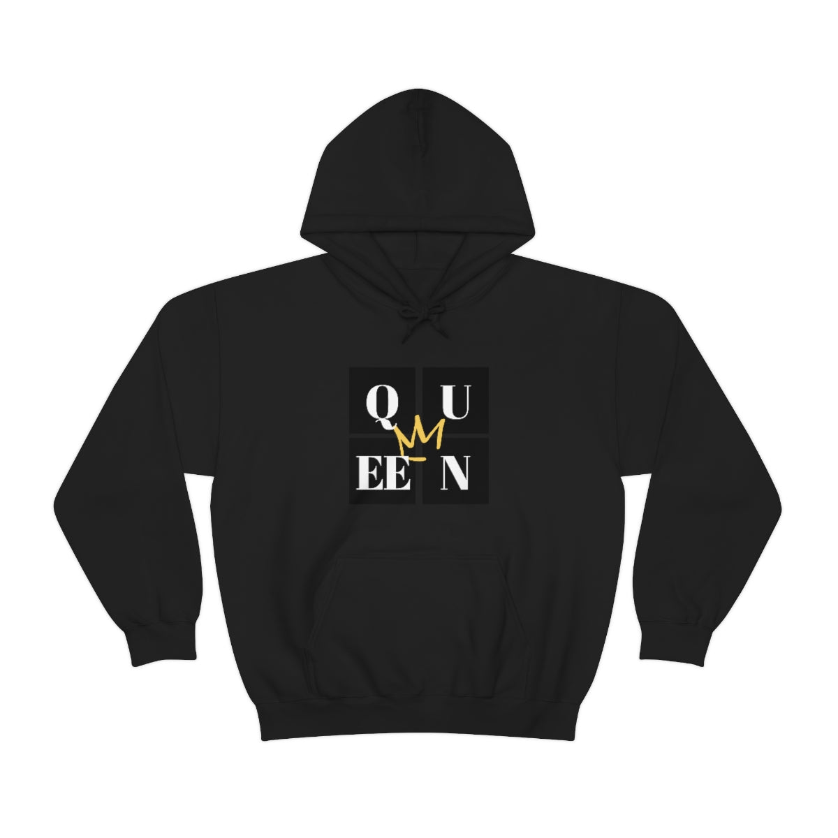 Stronger with Love and Melanin - QUEEN Me - Hooded Sweatshirt