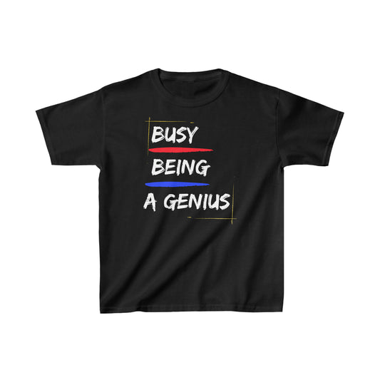 Stronger with Love and Melanin - Busy Being Genius - Kids Tee