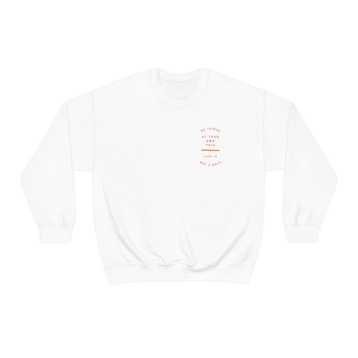 Stronger with Love and Melanin - Life is Not a Race - Crewneck Sweatshirt
