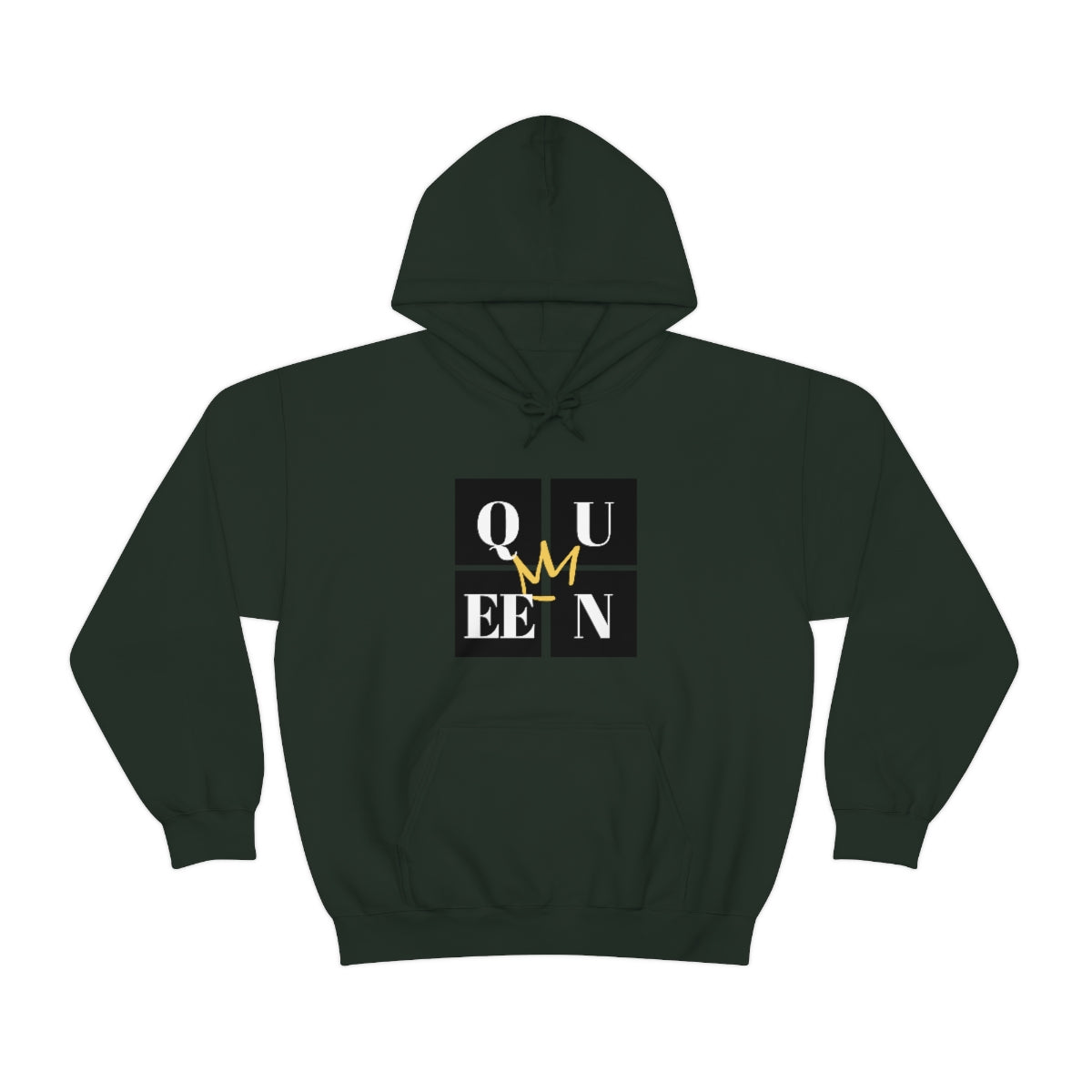 Stronger with Love and Melanin - QUEEN Me - Hooded Sweatshirt