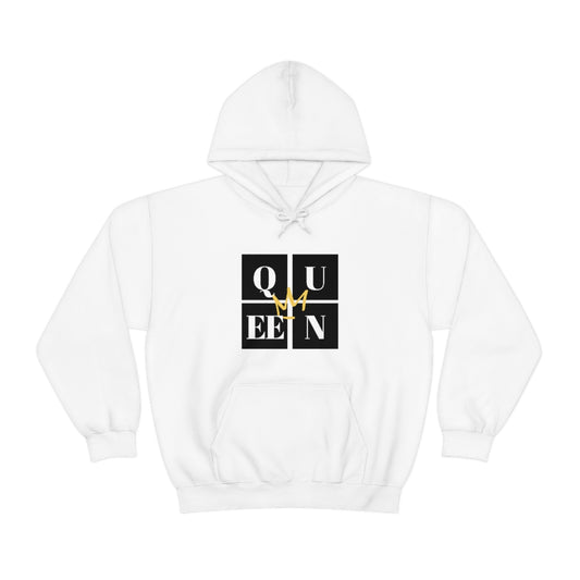 Stronger with Love and Melanin - QUEEN Me - Hooded Sweatshirt