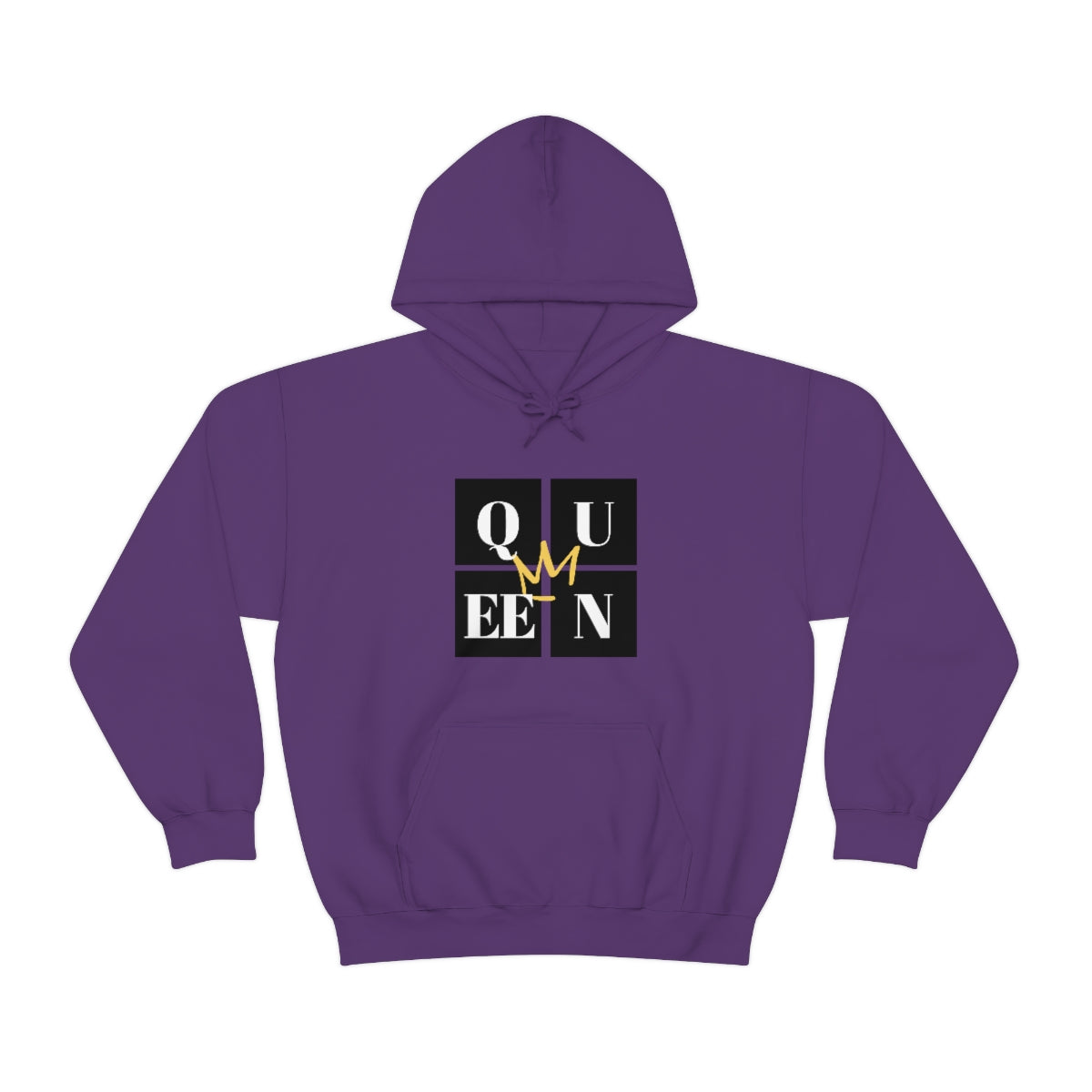 Stronger with Love and Melanin - QUEEN Me - Hooded Sweatshirt