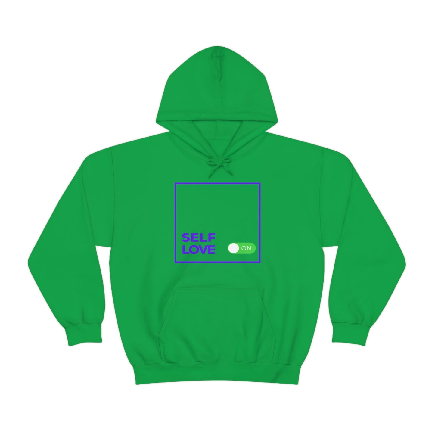 Stronger with Love and Melanin - SELF LOVE MODE ON - Unisex Hooded Sweatshirt