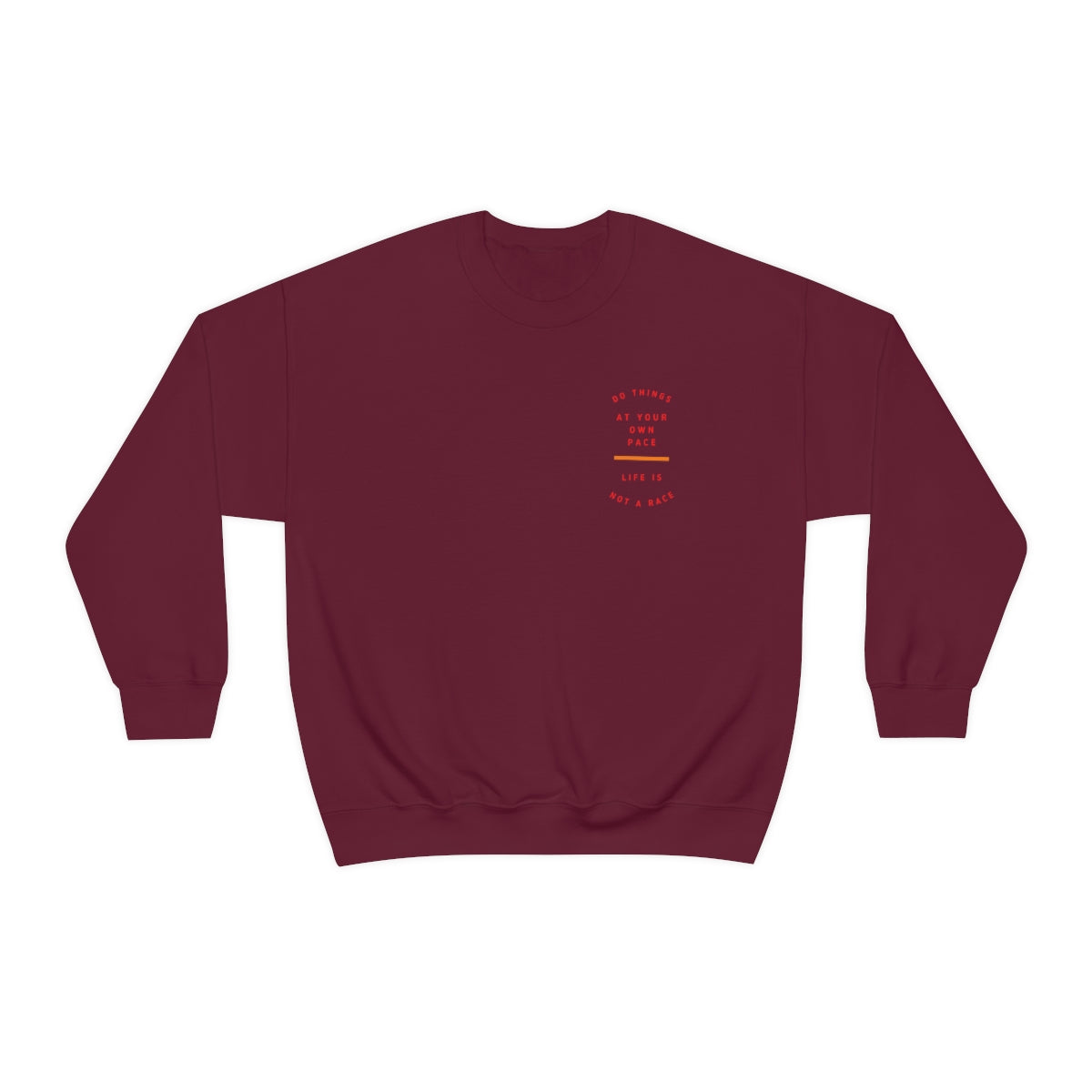 Stronger with Love and Melanin - Life is Not a Race - Crewneck Sweatshirt