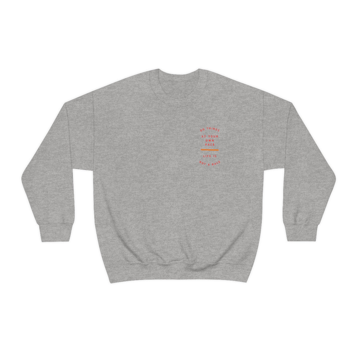 Stronger with Love and Melanin - Life is Not a Race - Crewneck Sweatshirt