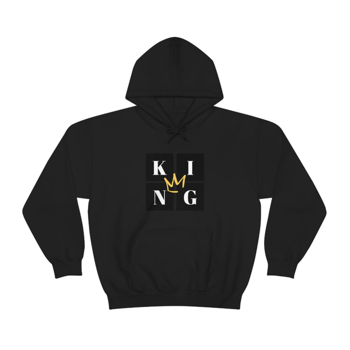 Stronger with Love and Melanin - KING Me - Hooded Sweatshirt